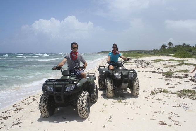 ATV Seashore + Cenote Combo: Mezcalitos & Mayan Cenote Experience - A cenote with clear water and a quiet pause