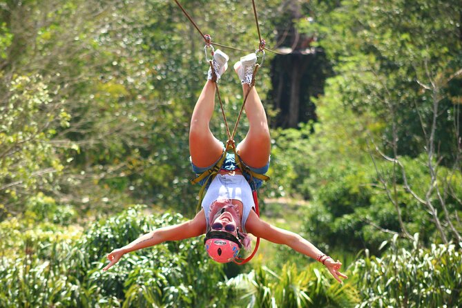ATV, Ziplines & Cenote. Lunch & Tequila Tasting Included - Four ziplines and hanging bridges in the canopy