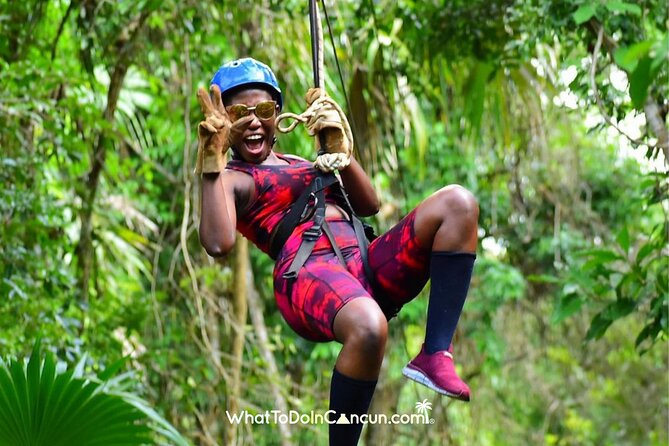 ATV, Ziplining & Cenote Tour, Transportation & Tequila Tasting - Swimming at Cenote Verde Lucero