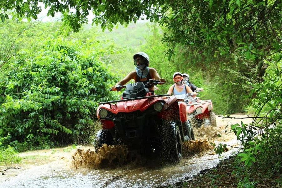 Cabo San Lucas: Beach & Desert ATV Tour with Tequila Tasting - Getting suited up and comfortable on the ATV