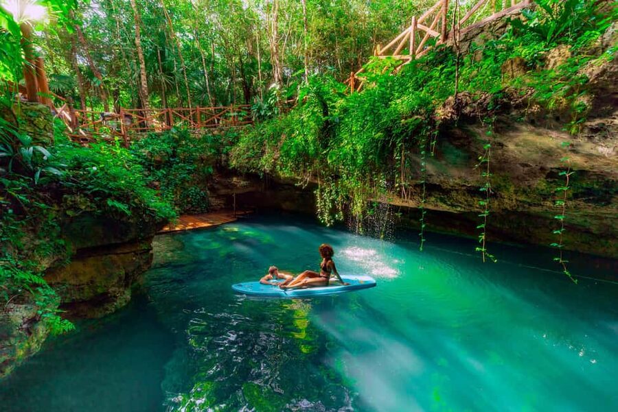 Cancún: Cenotes Adventure with Tequila Tasting & Mayan Snack - The Ruta de los Cenotes: your first 90 minutes in the water