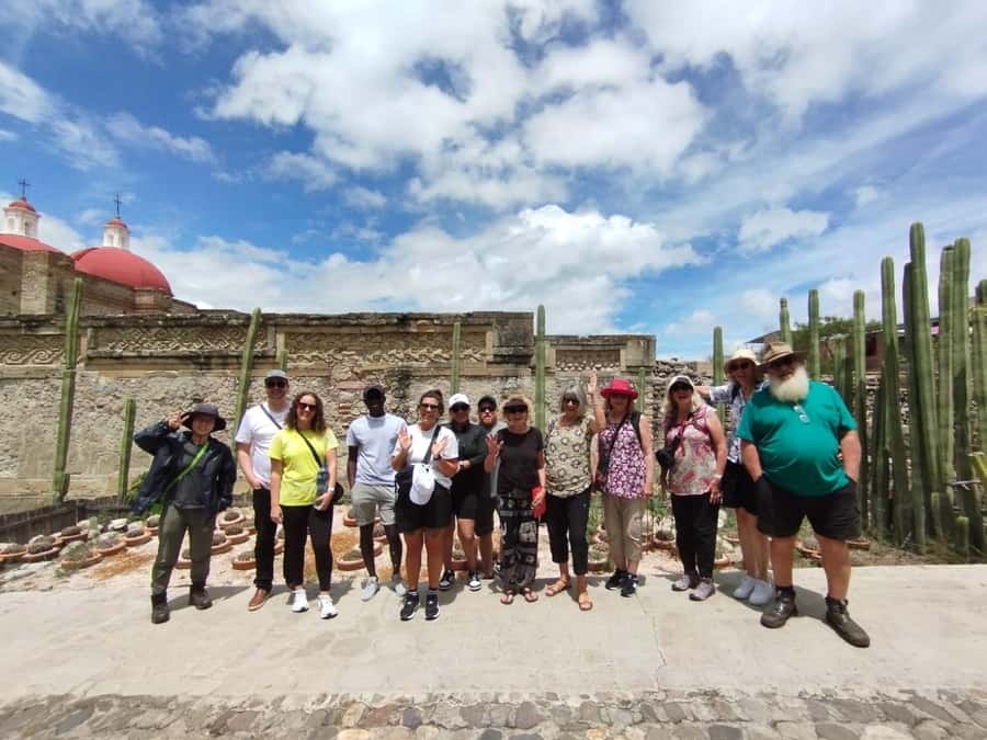 Check out Hierve el Agua, Mitla, the Tule Tree, Rugs, and a Mezcal Distillery Tour - Walking among the formations at Hierve el Agua