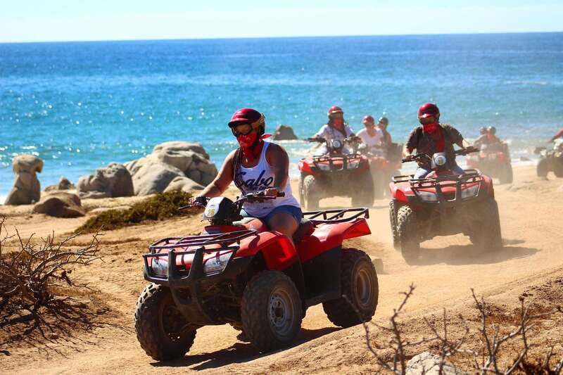 Los cabos:ATV beach&desert with transfer & tequila tasting - Getting ready for the ATV ride