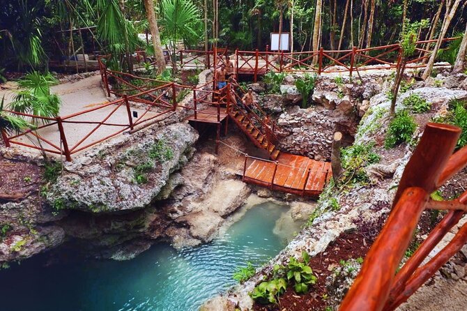 Small-Group 3 Hidden Cenotes Adventure with Tequila Tasting - Zip lines and jumping platforms keep the pace lively