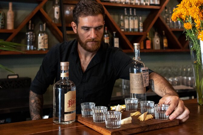 Tequila and Mezcal Tasting in Tulum with Cheese Pairing - Learning the right way to drink mezcal