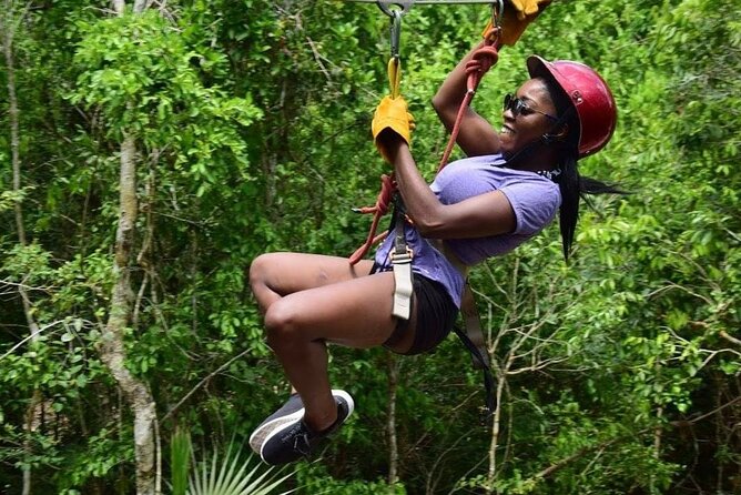 Tequila Tasting, Horseback Riding,ATV, Ziplines Cenote and Lunch - Four ziplines, a spider web, and modest heights